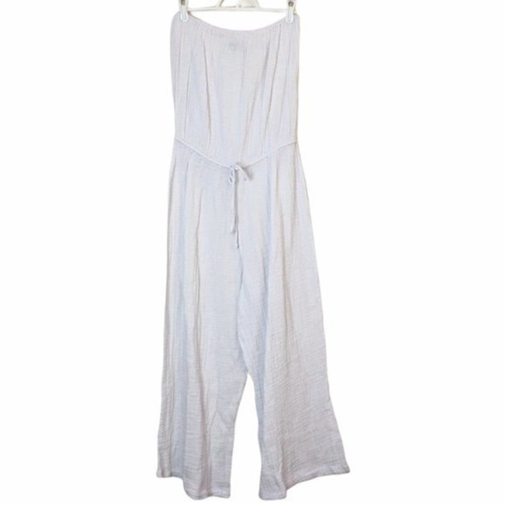 Planet Blue Life Sleeveless Jumpsuit Women’s Size M White